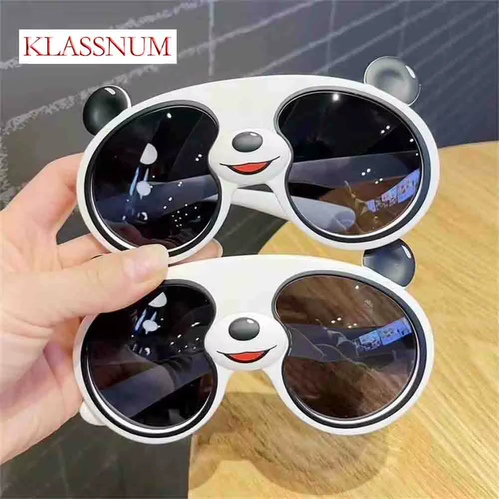 Trend Children Cartoon Sunglasses Boys Girls Panda Shaped Polarized Sun Glasses Kids UV Protection Children'S Birthday Gift Toys