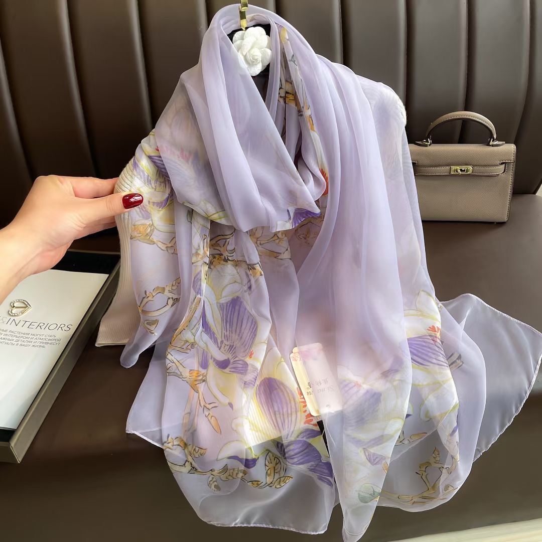 Silk All-matching Yousoft Scarf Long Elegant Scarf