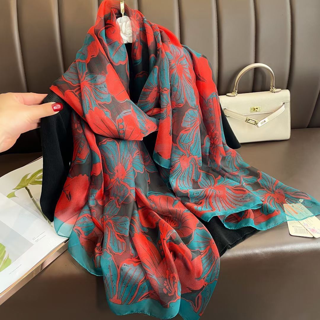 Silk All-matching Yousoft Scarf Long Elegant Scarf