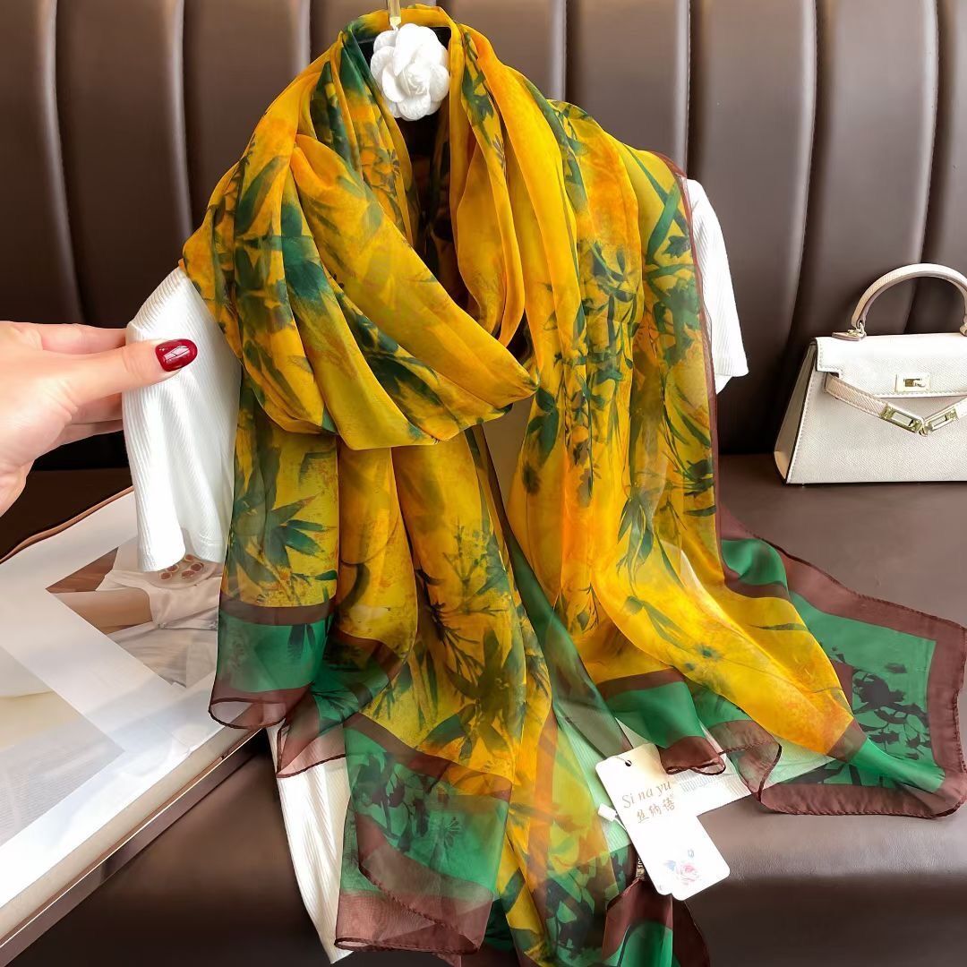 Silk All-matching Yousoft Scarf Long Elegant Scarf