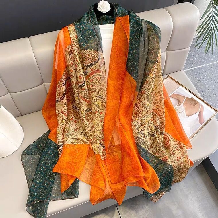 Silk All-matching Yousoft Scarf Long Elegant Scarf