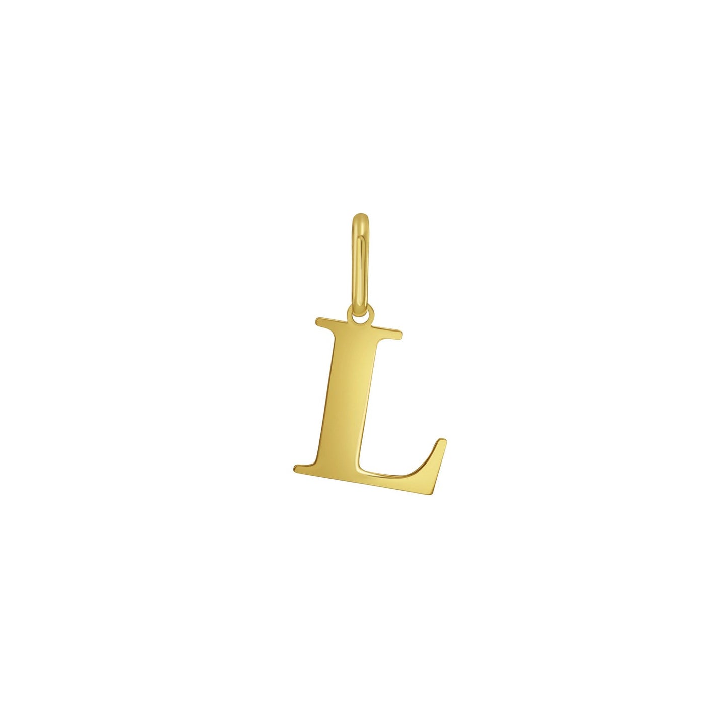 ✨14K Yellow Gold Initial L Charm Pendant