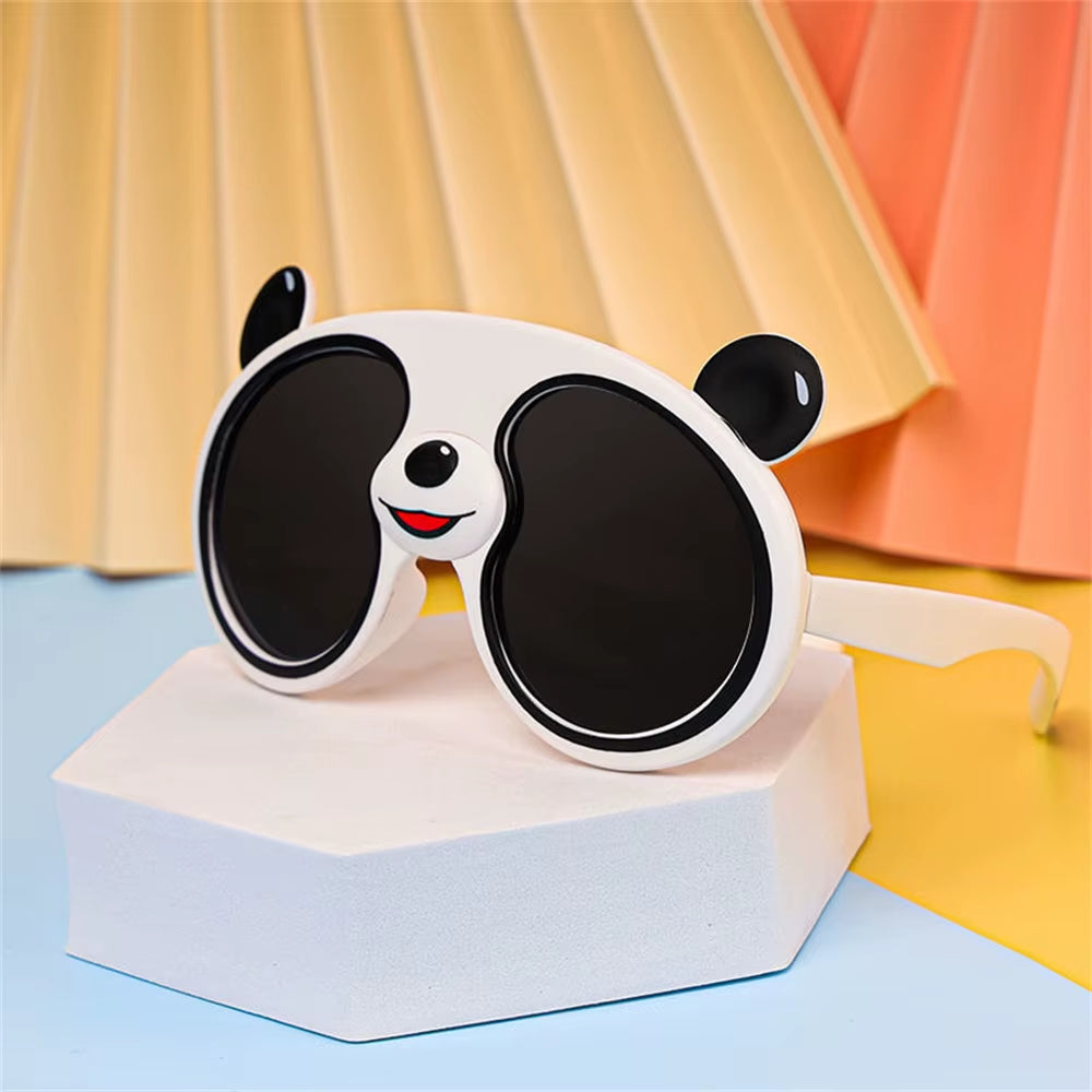 Trend Children Cartoon Sunglasses Boys Girls Panda Shaped Polarized Sun Glasses Kids UV Protection Children'S Birthday Gift Toys