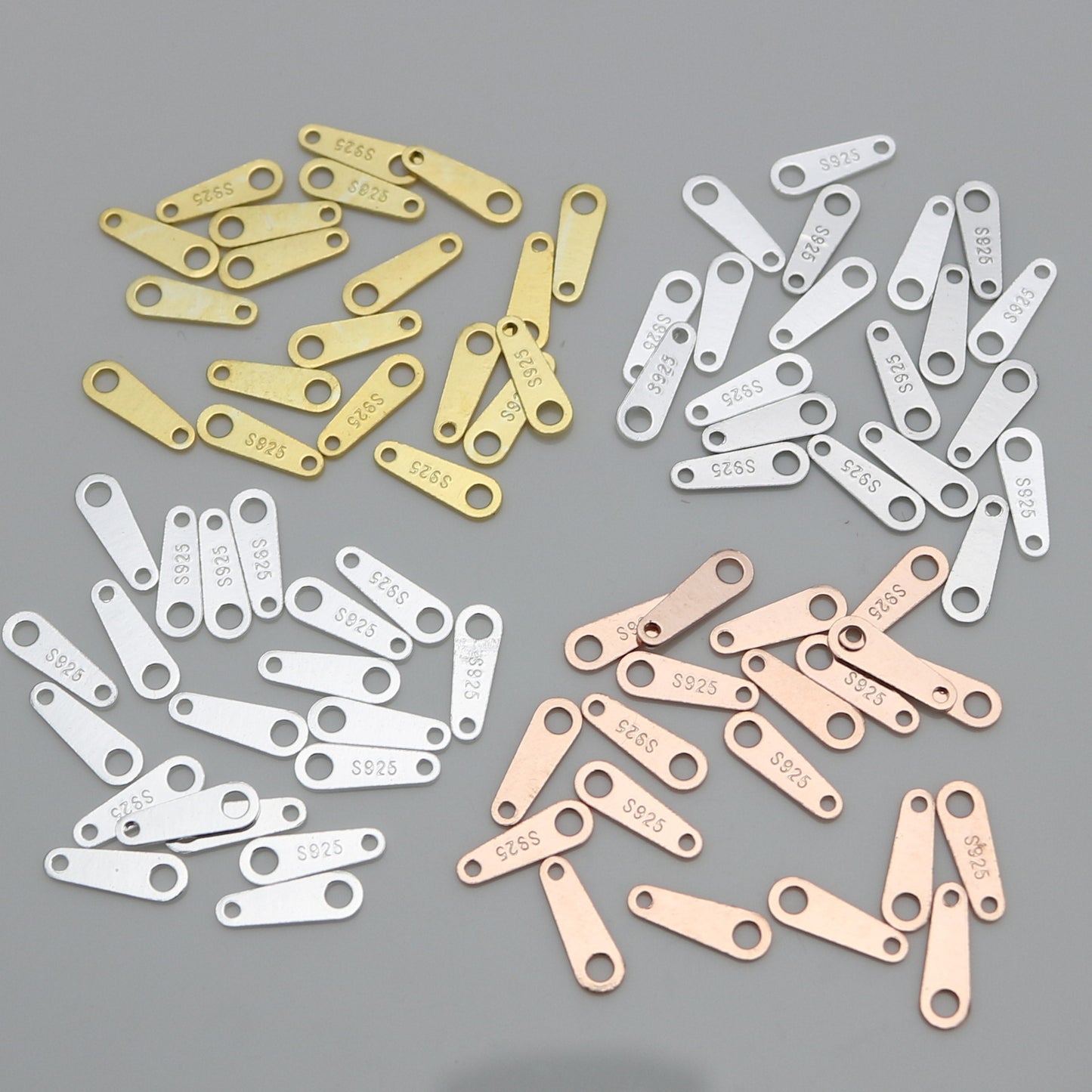 Simple Geometry 925 Sterling Silver DIY Charm