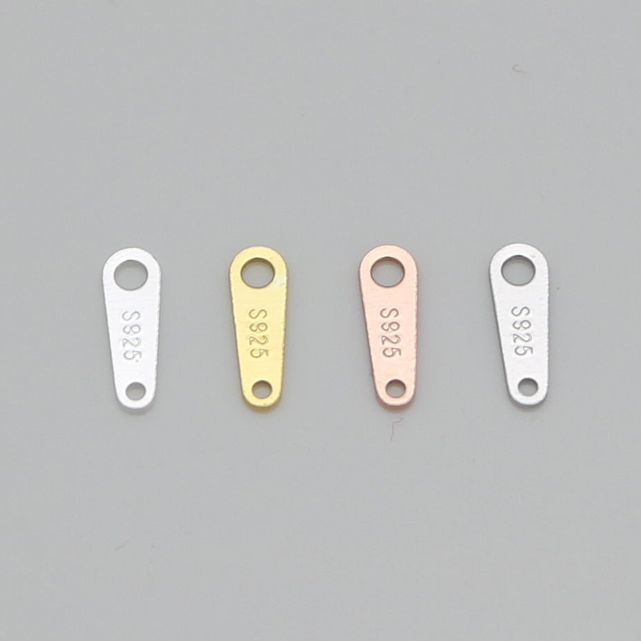 Simple Geometry 925 Sterling Silver DIY Charm