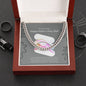 Happy Father's Day, Cuban Link Chain, polished stainless steel or 14K yellow gold