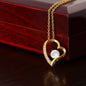 To My Soulmate | 14k white gold finish or 18k yellow gold finish | Forever Love Necklace