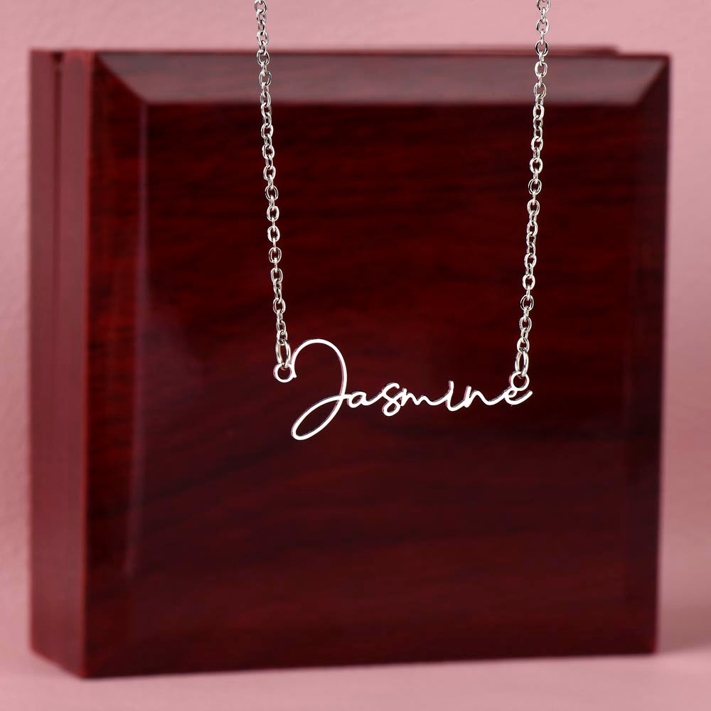 💎 Just for You! A Signature Style Name Necklace