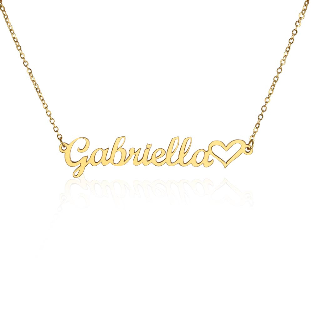 🎁 Just for You! A Heart Name Necklace