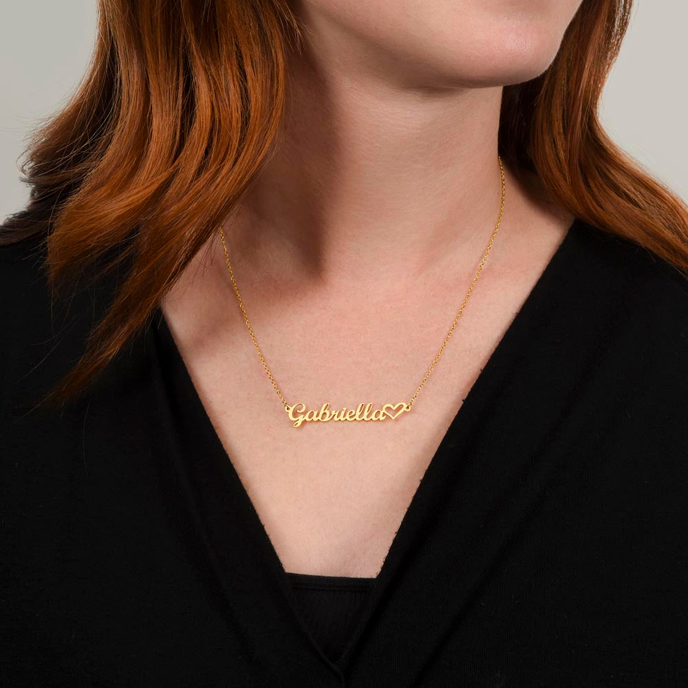 🎁 Just for You! A Heart Name Necklace