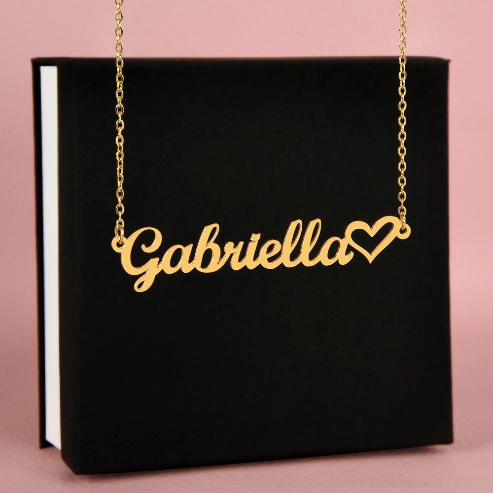 🎁 Just for You! A Heart Name Necklace