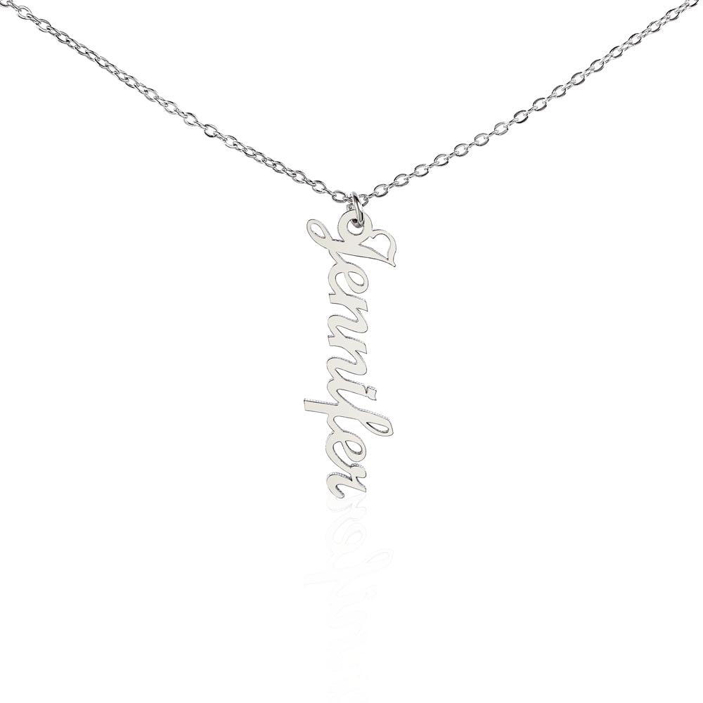 šJust for You! A Vertical Name Necklace