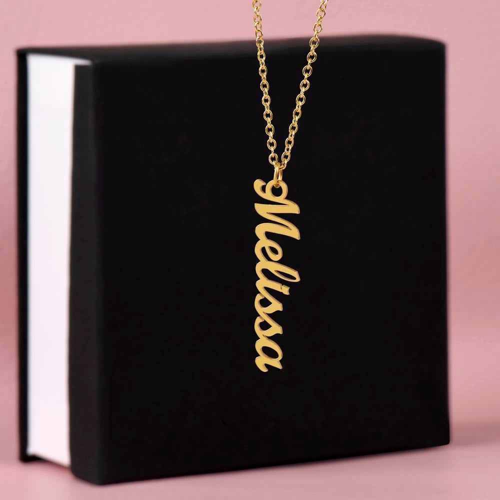šJust for You! A Vertical Name Necklace