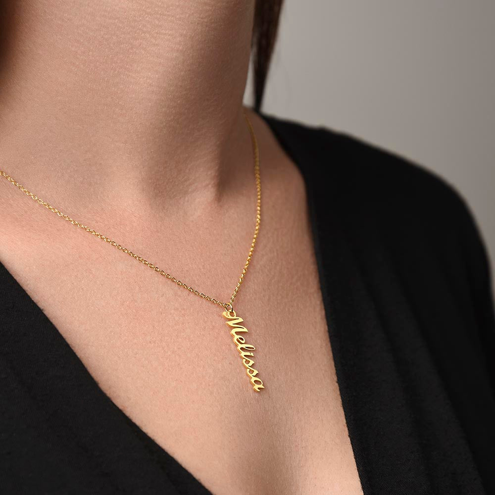 šJust for You! A Vertical Name Necklace