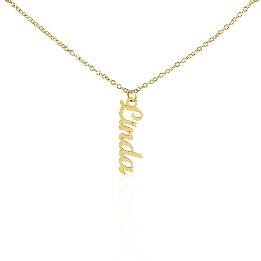 šJust for You! A Vertical Name Necklace