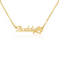 🎉Just for You! A Paw Print Name Necklace