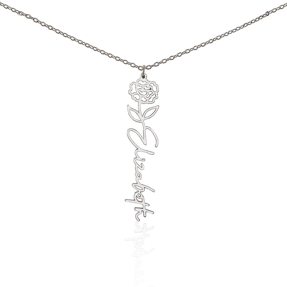 🎁Just for You! A Birth Month Flower Name Necklace