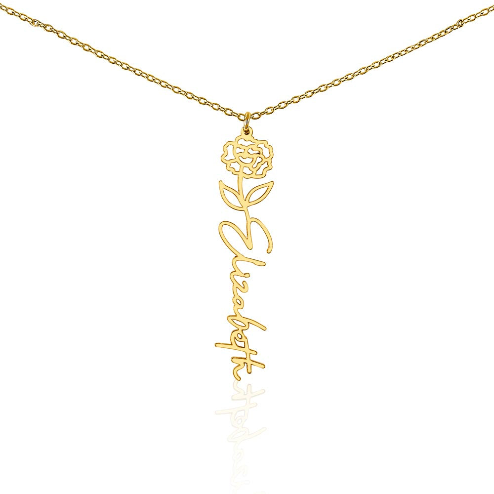 🎁Just for You! A Birth Month Flower Name Necklace
