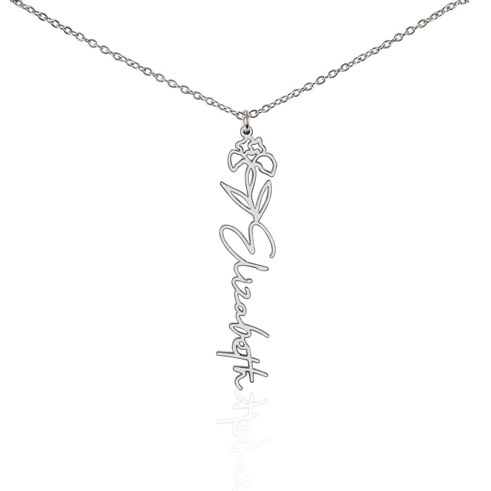 🎁Just for You! A Birth Month Flower Name Necklace