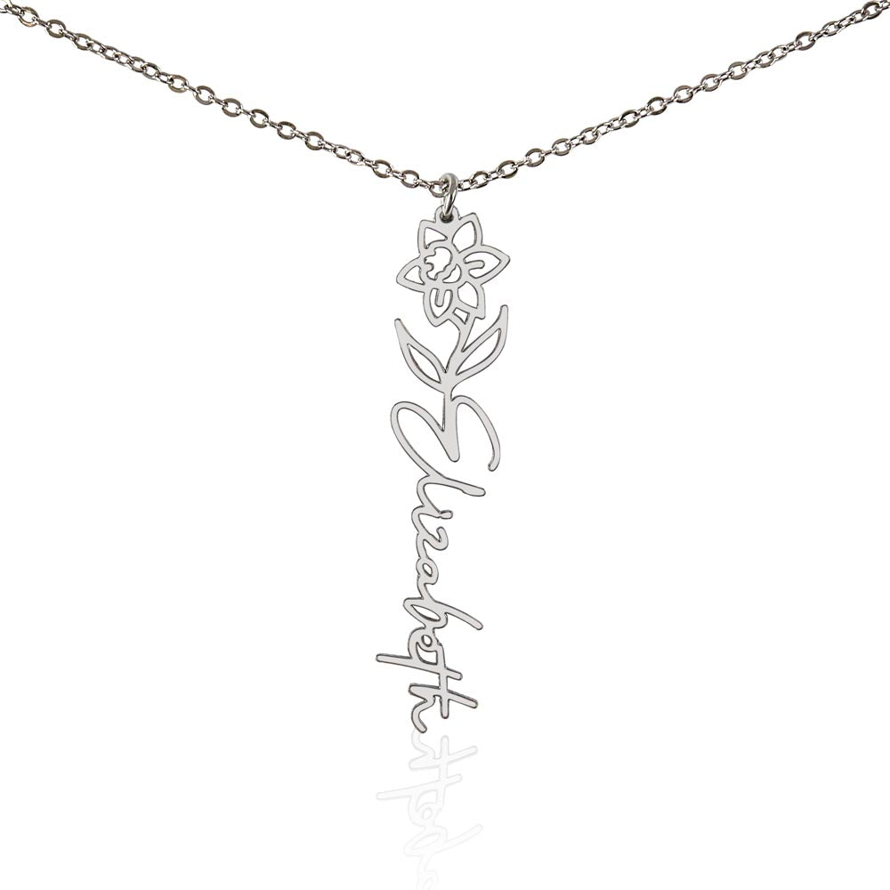 🎁Just for You! A Birth Month Flower Name Necklace