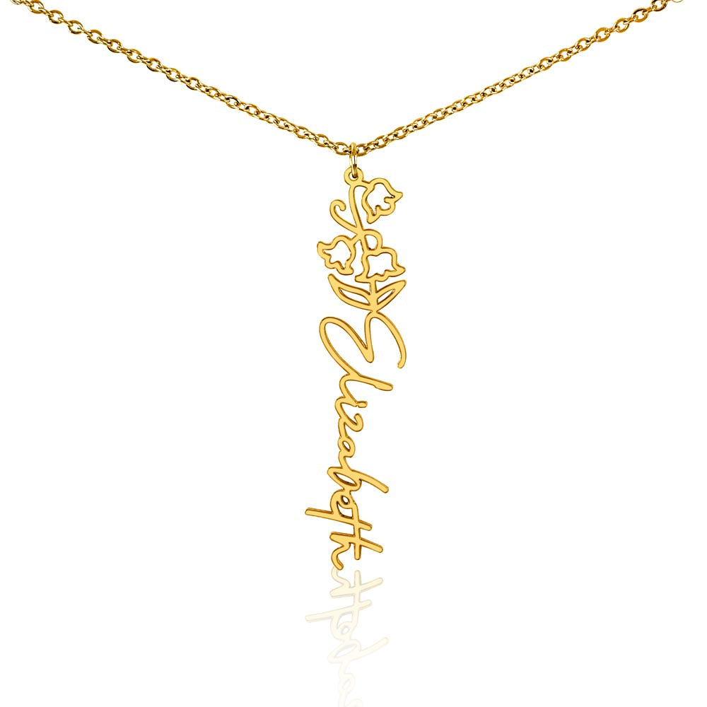 🎁Just for You! A Birth Month Flower Name Necklace