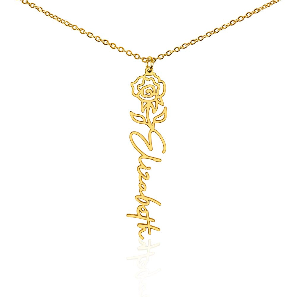 🎁Just for You! A Birth Month Flower Name Necklace