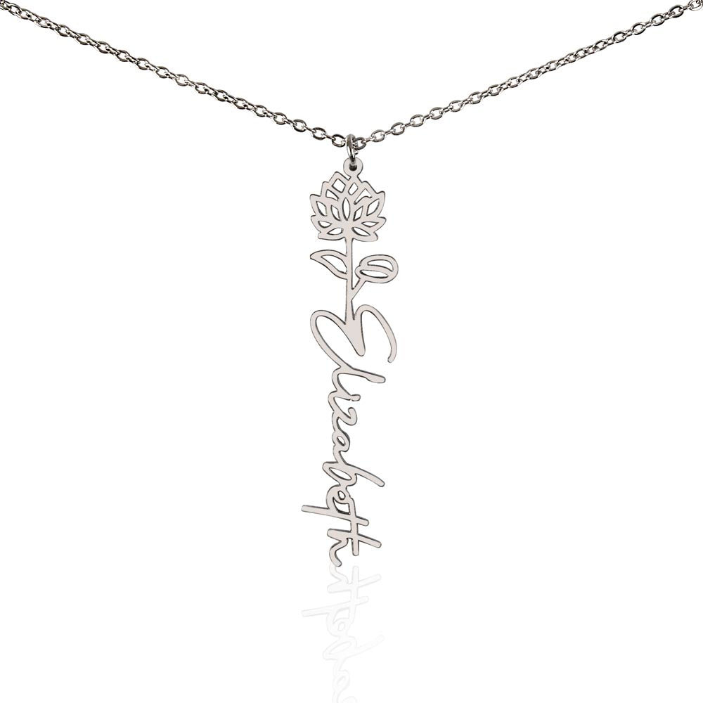 🎁Just for You! A Birth Month Flower Name Necklace