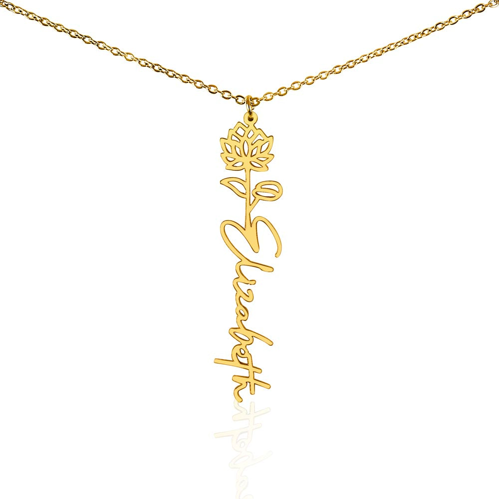 🎁Just for You! A Birth Month Flower Name Necklace
