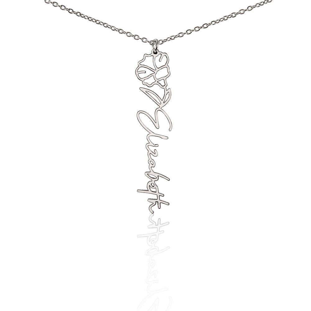 🎁Just for You! A Birth Month Flower Name Necklace