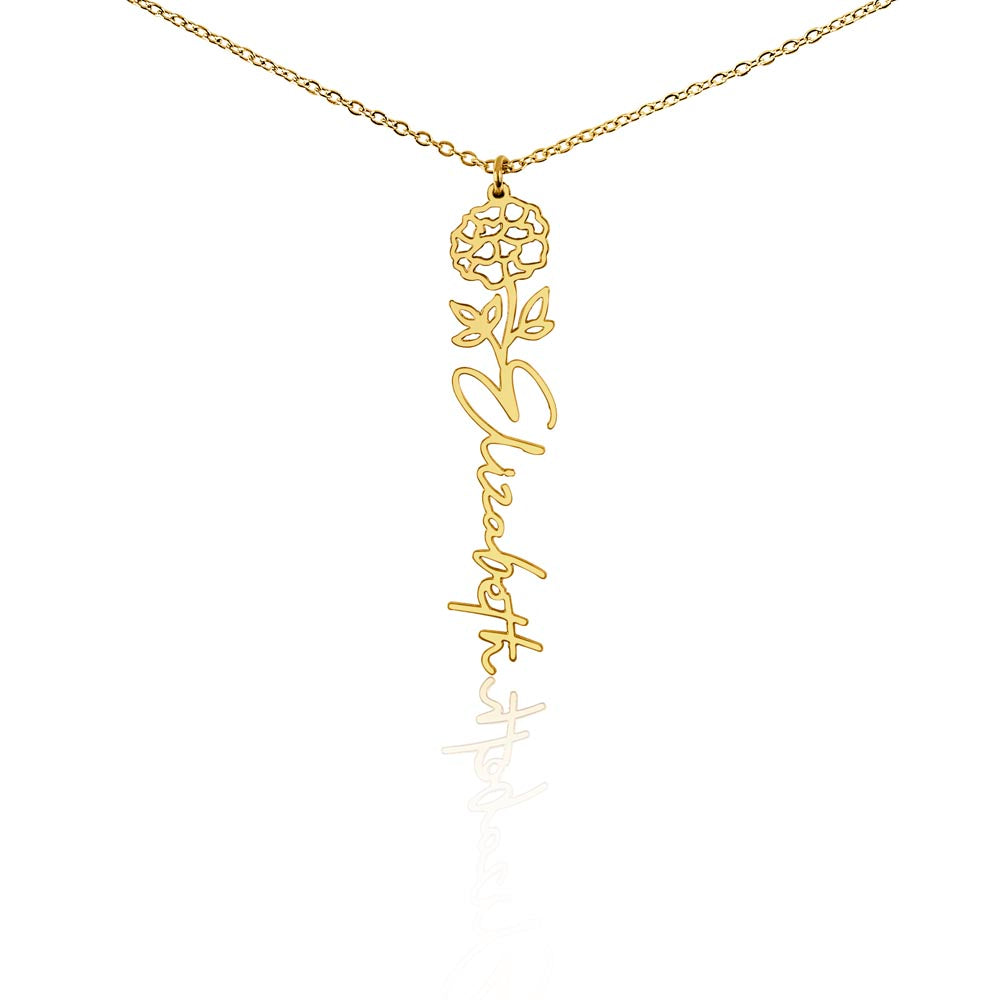 🎁Just for You! A Birth Month Flower Name Necklace