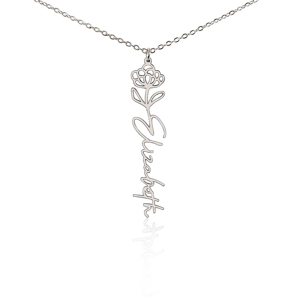 🎁Just for You! A Birth Month Flower Name Necklace
