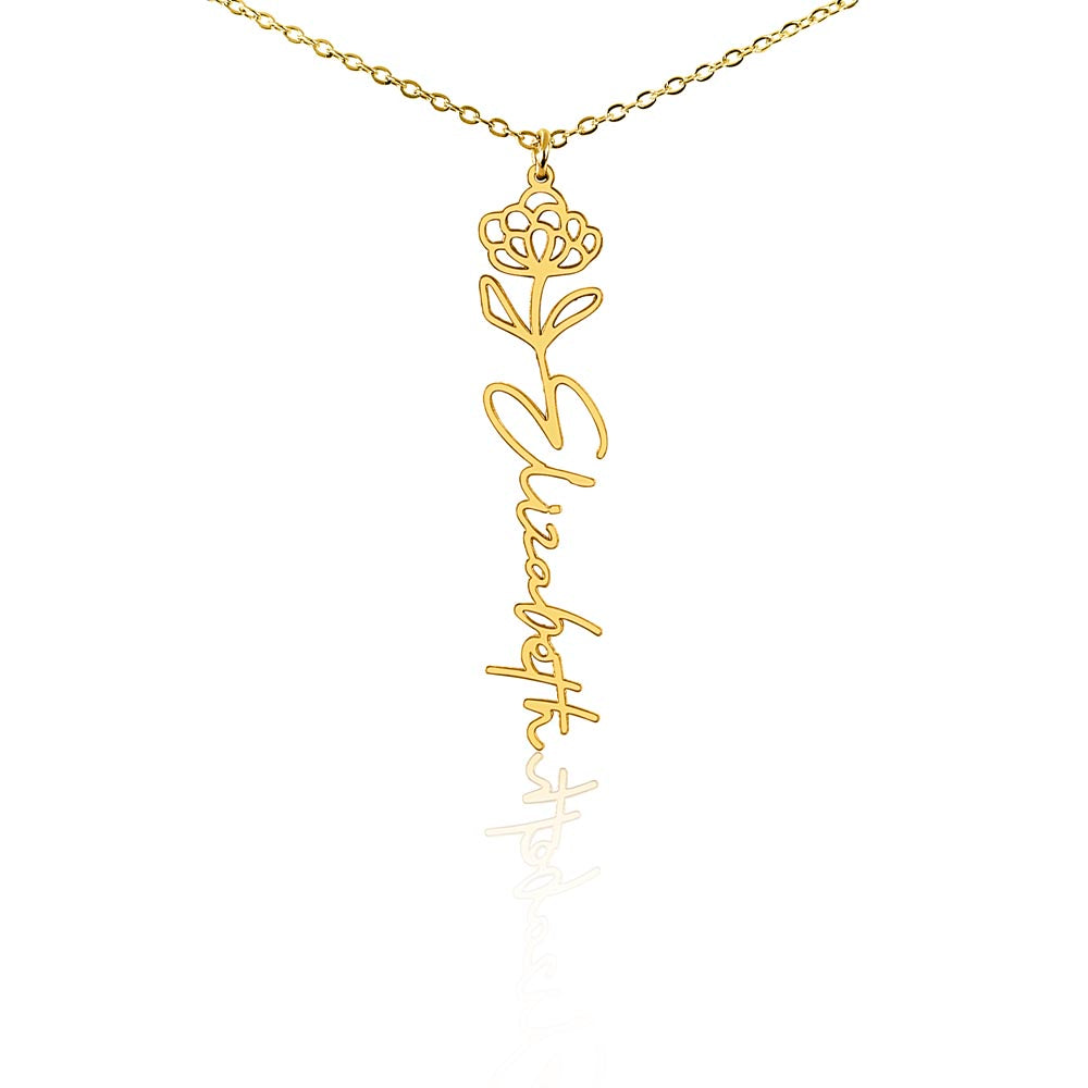 🎁Just for You! A Birth Month Flower Name Necklace