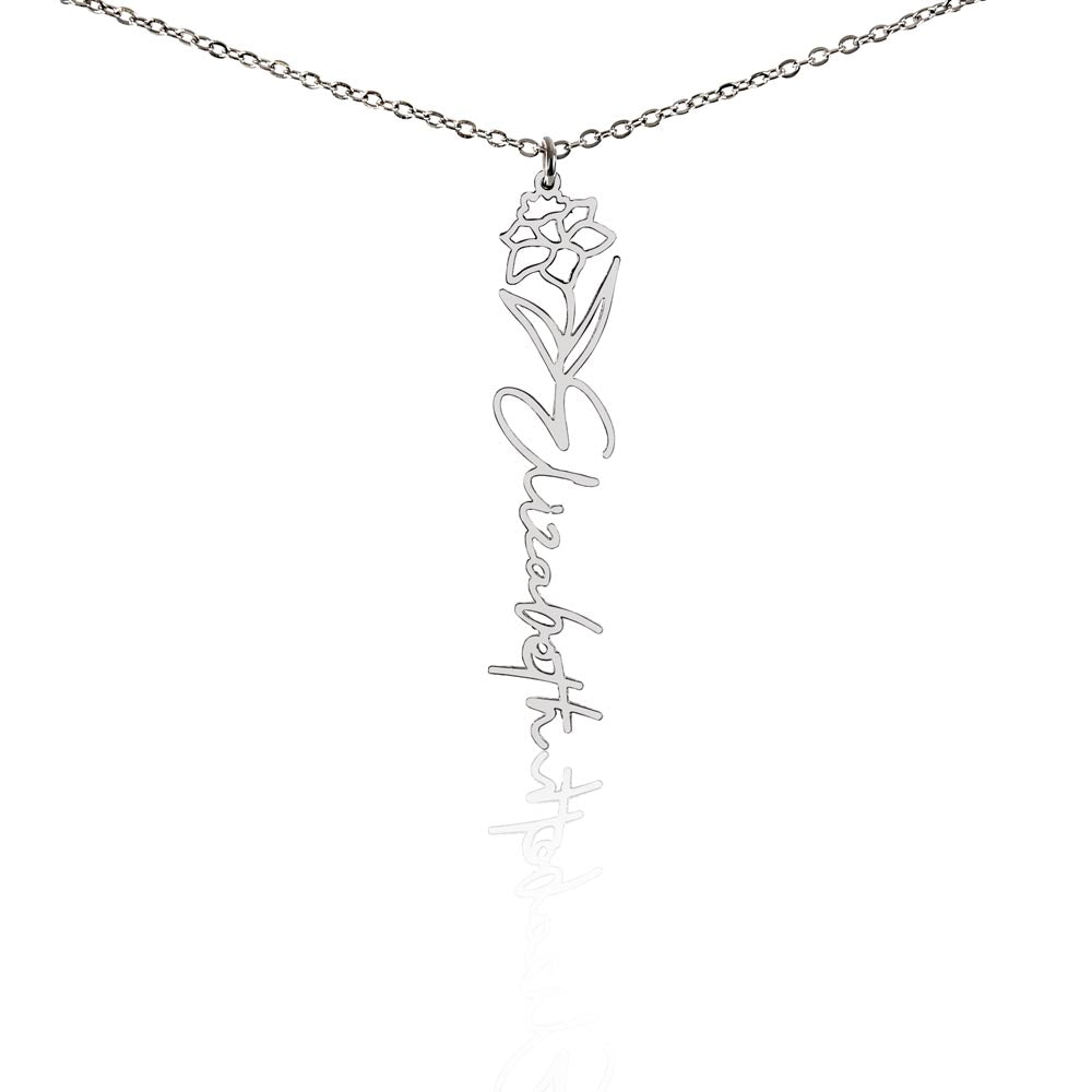 🎁Just for You! A Birth Month Flower Name Necklace