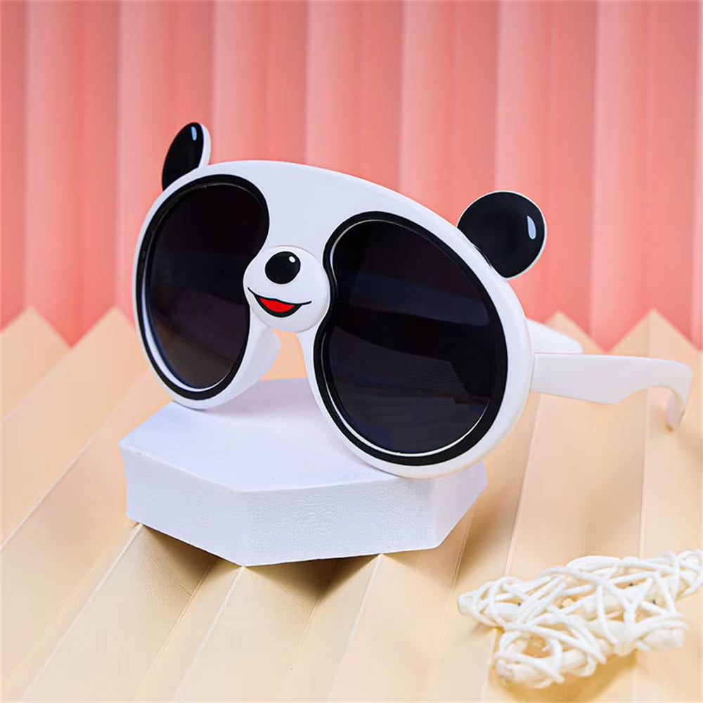 Trend Children Cartoon Sunglasses Boys Girls Panda Shaped Polarized Sun Glasses Kids UV Protection Children'S Birthday Gift Toys