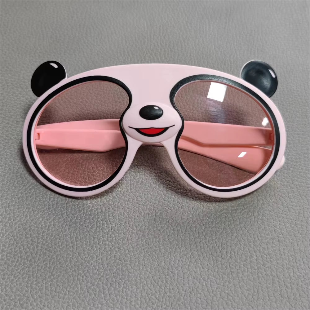 Trend Children Cartoon Sunglasses Boys Girls Panda Shaped Polarized Sun Glasses Kids UV Protection Children'S Birthday Gift Toys