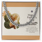 14K gold Cuban Link Chain necklace for Father's Day gift.