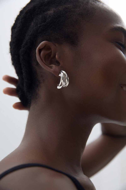 Vintage Chunky Gold Hoop Earrings – Twisted Bold Statement Jewelry for Women