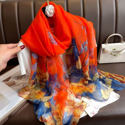 Silk All-matching Yousoft Scarf Long Elegant Scarf