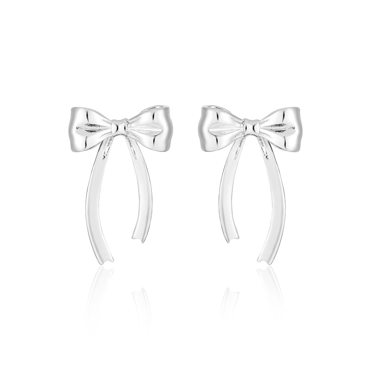 💙Women Minimalist French Style Elegant Bowknot Tassel Design S925 Sterling Silver Drop Earrings