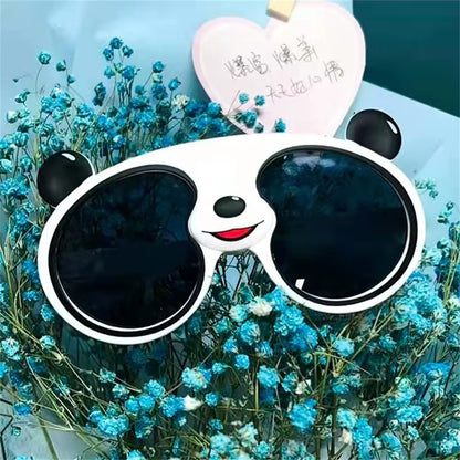 Trend Children Cartoon Sunglasses Boys Girls Panda Shaped Polarized Sun Glasses Kids UV Protection Children'S Birthday Gift Toys