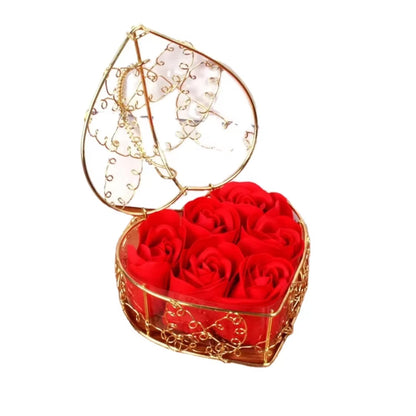 Saint Valentin San Set Roses Box Preserved Exclusive Eternal Real Valentines Day Happy Rose Valentine Gift