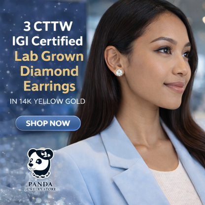 🍒3 cttw Certified IGI Lab Grown Round Diamond Earrings 14k Yellow Gold (G/VS2)