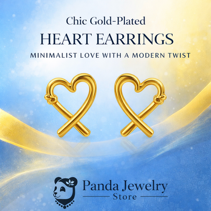 🍎Honeymoon Hollow Heart 999 Sterling Silver Romantic Fine Jewelry Women’s Stud Earrings