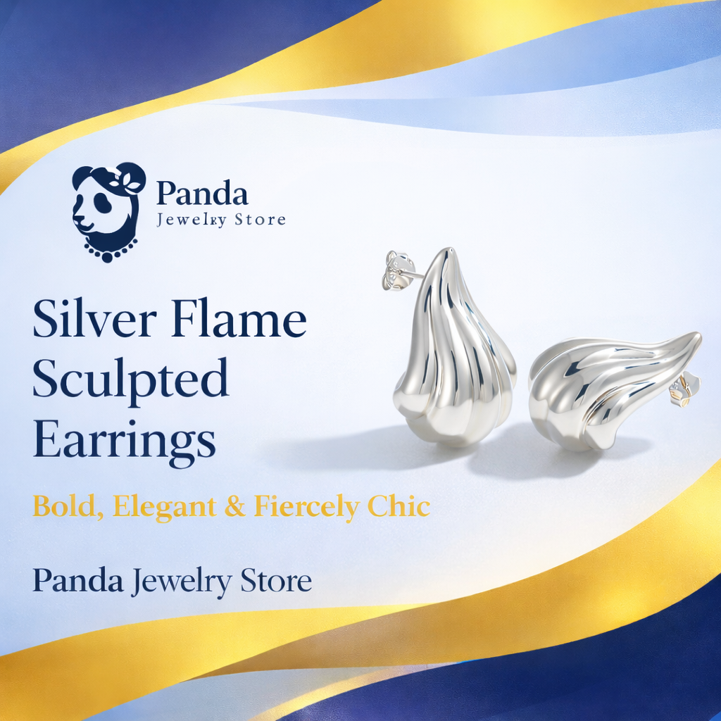 🩷Exaggerated 999 Pure Silver Golden Irregular Hollow Conch Electroforming Chunky Lightweight Fashion Jewelry for Women Daily Wear Earrings