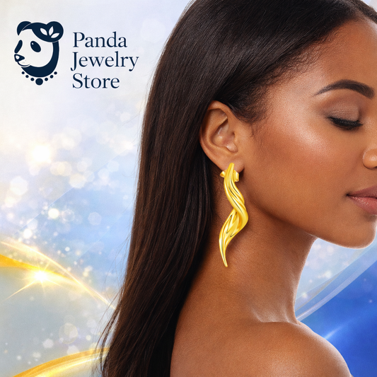 🩷Fashion Irregular Flowing Water 925 Sterling Silver Dangling Earrings