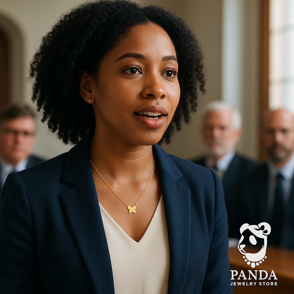 💎14k Yellow Gold Papillon Butterfly Necklace