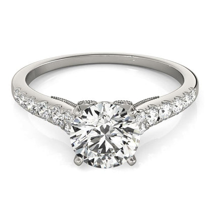 14K White Gold Diamond Engagement Ring – Classic Solitaire Brilliance (1 3/4 cttw)