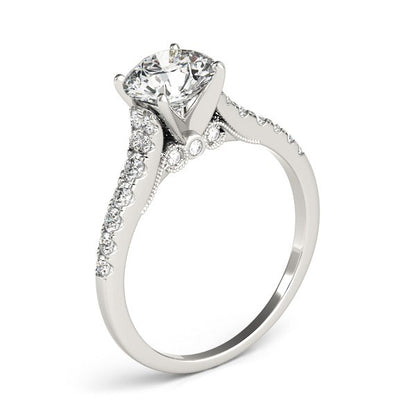 14K White Gold Diamond Engagement Ring – Classic Solitaire Brilliance (1 3/4 cttw)