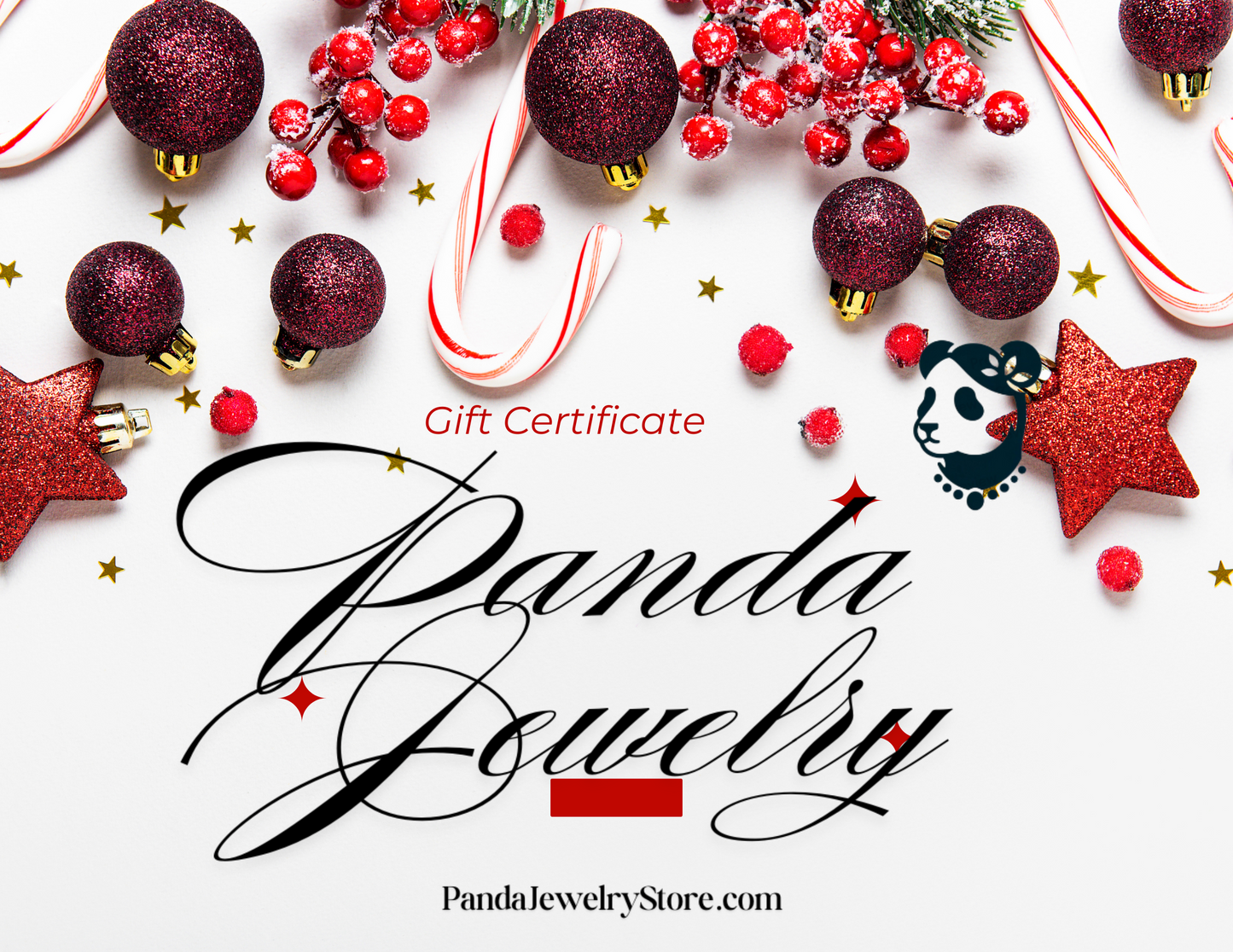 🎄✨ Give the Gift of Sparkle with Panda Jewelry Store Gift Cards! 🎁✨