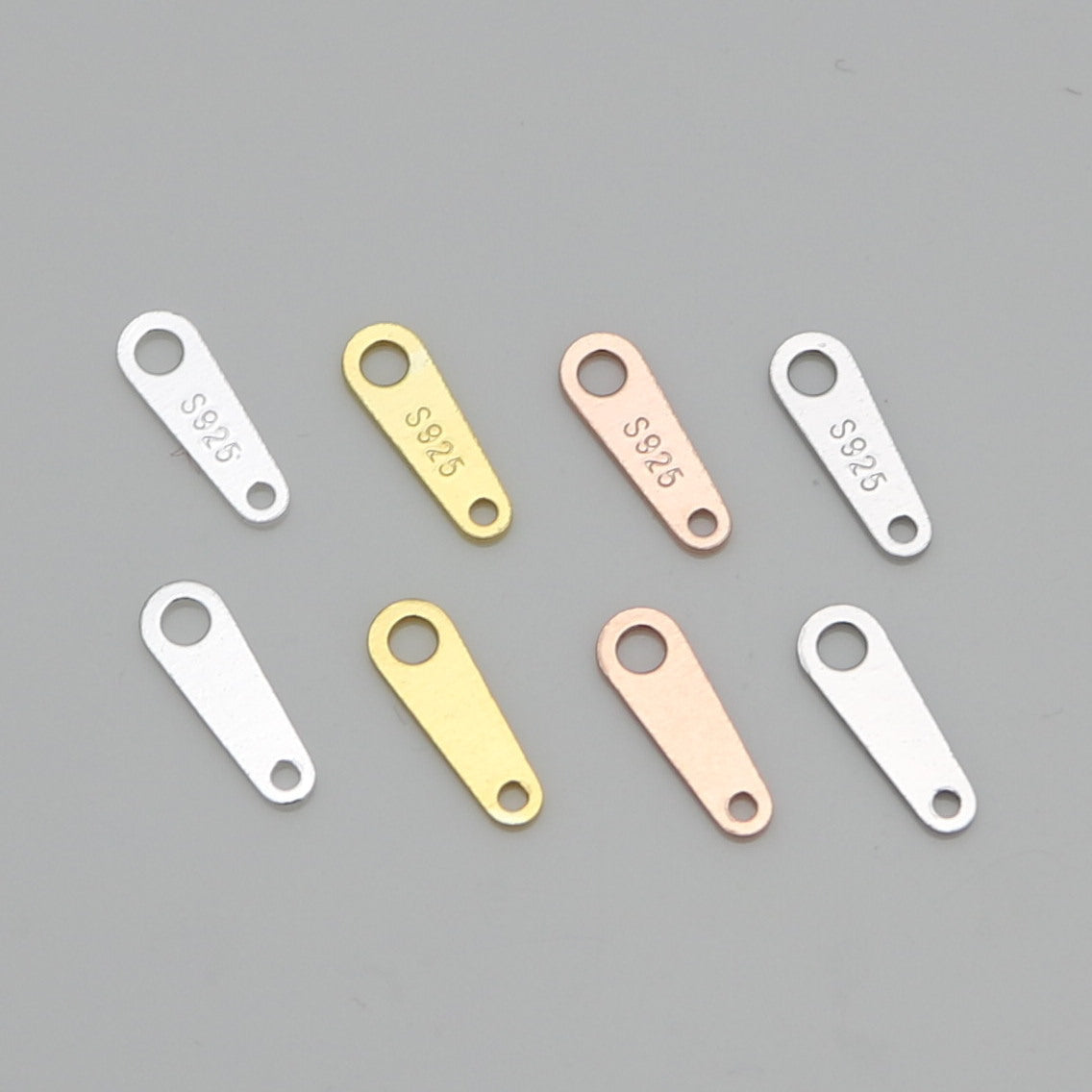 Simple Geometry 925 Sterling Silver DIY Charm